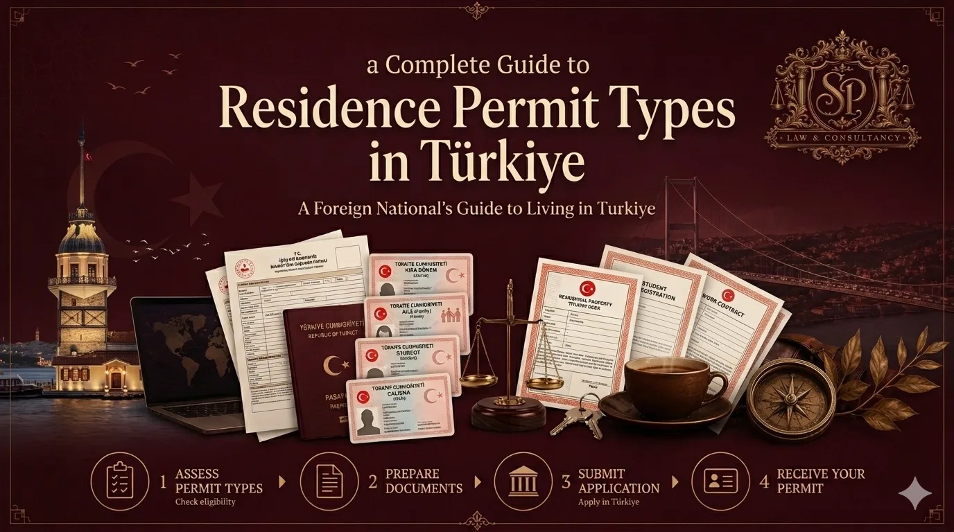 Türkiye'de ikamet izni türleri rehberi — SP Law & Consultancy